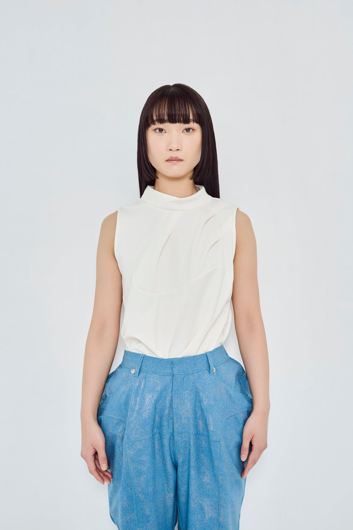 wave sleeveless tops