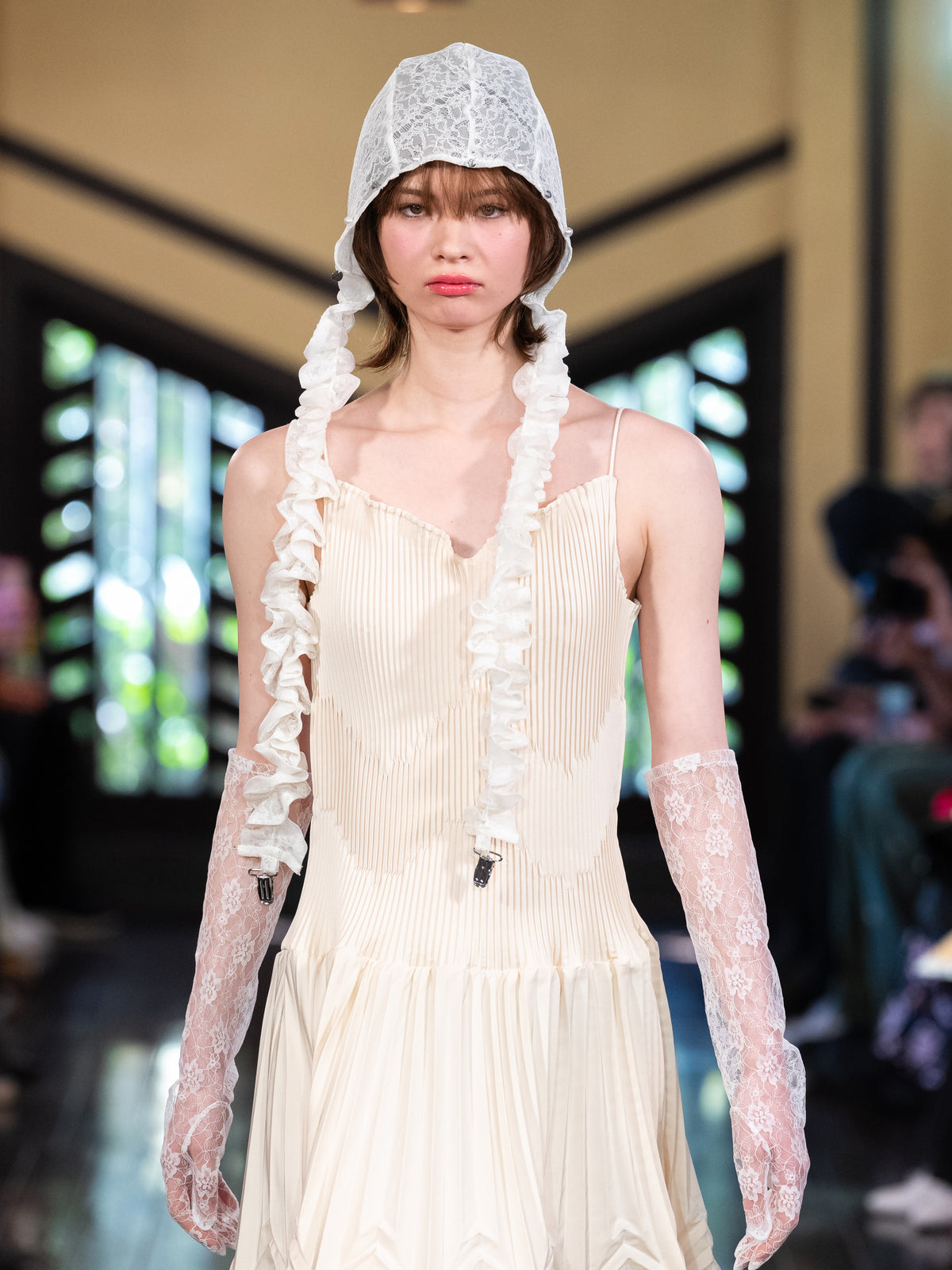 feather bonnet