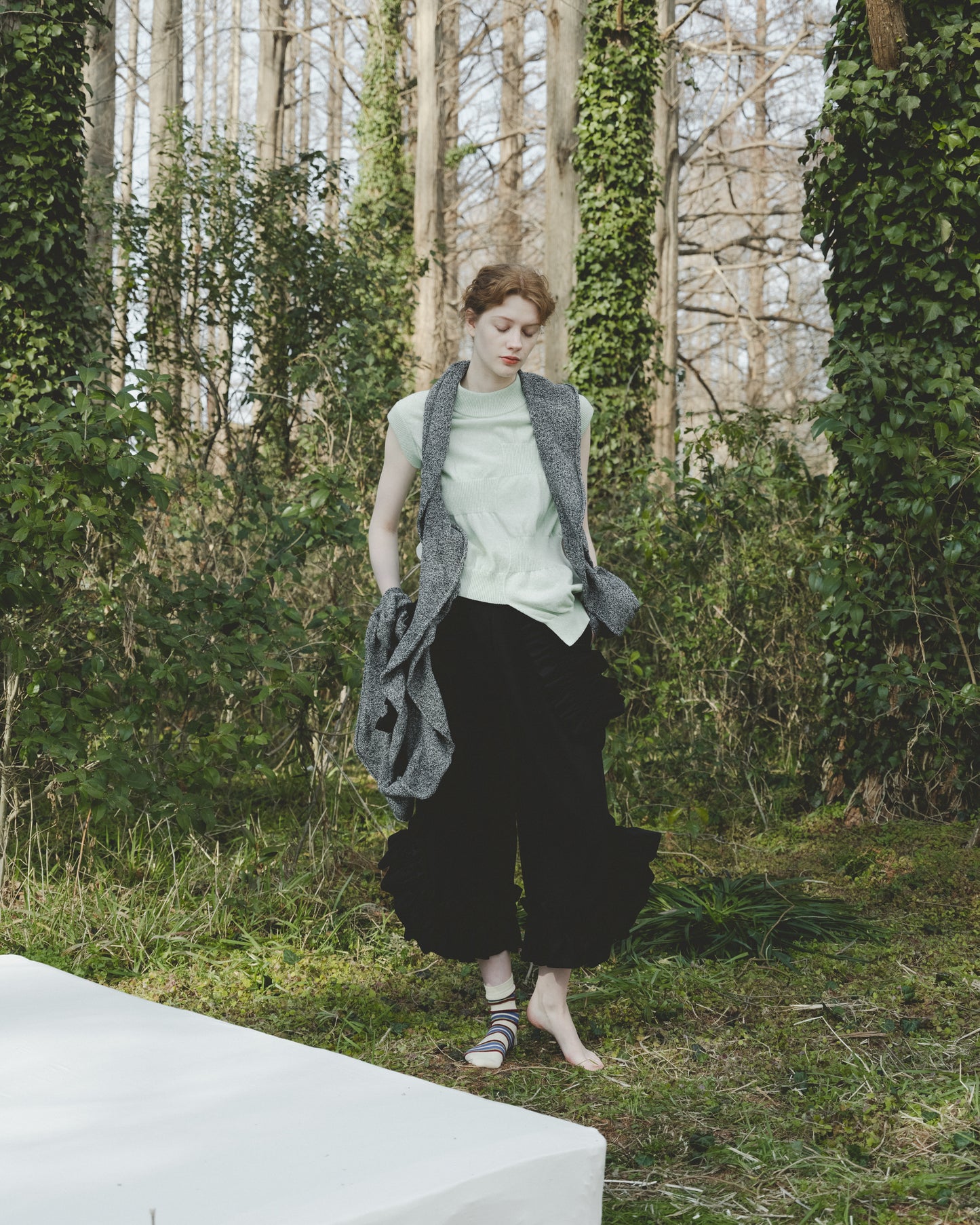 up-and-down knit vest