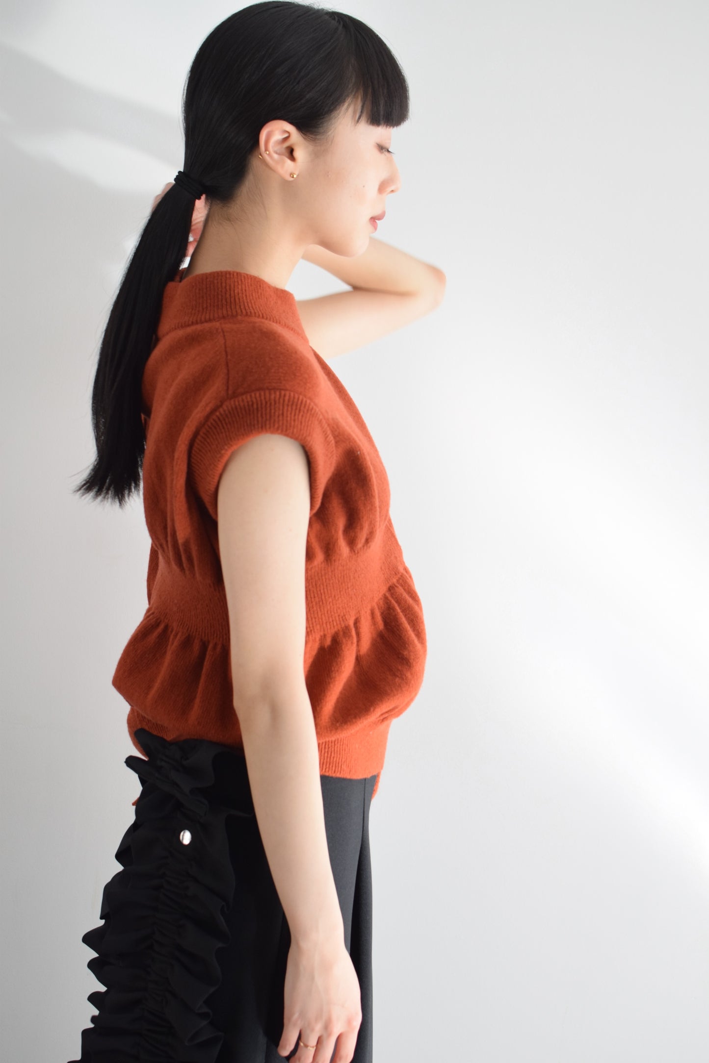 up-and-down knit vest