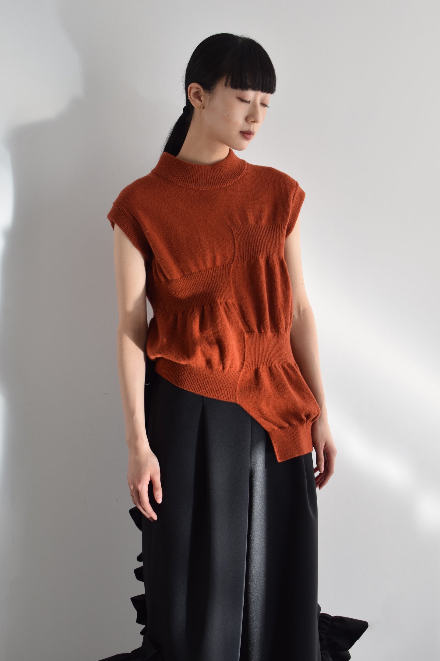 up-and-down knit vest
