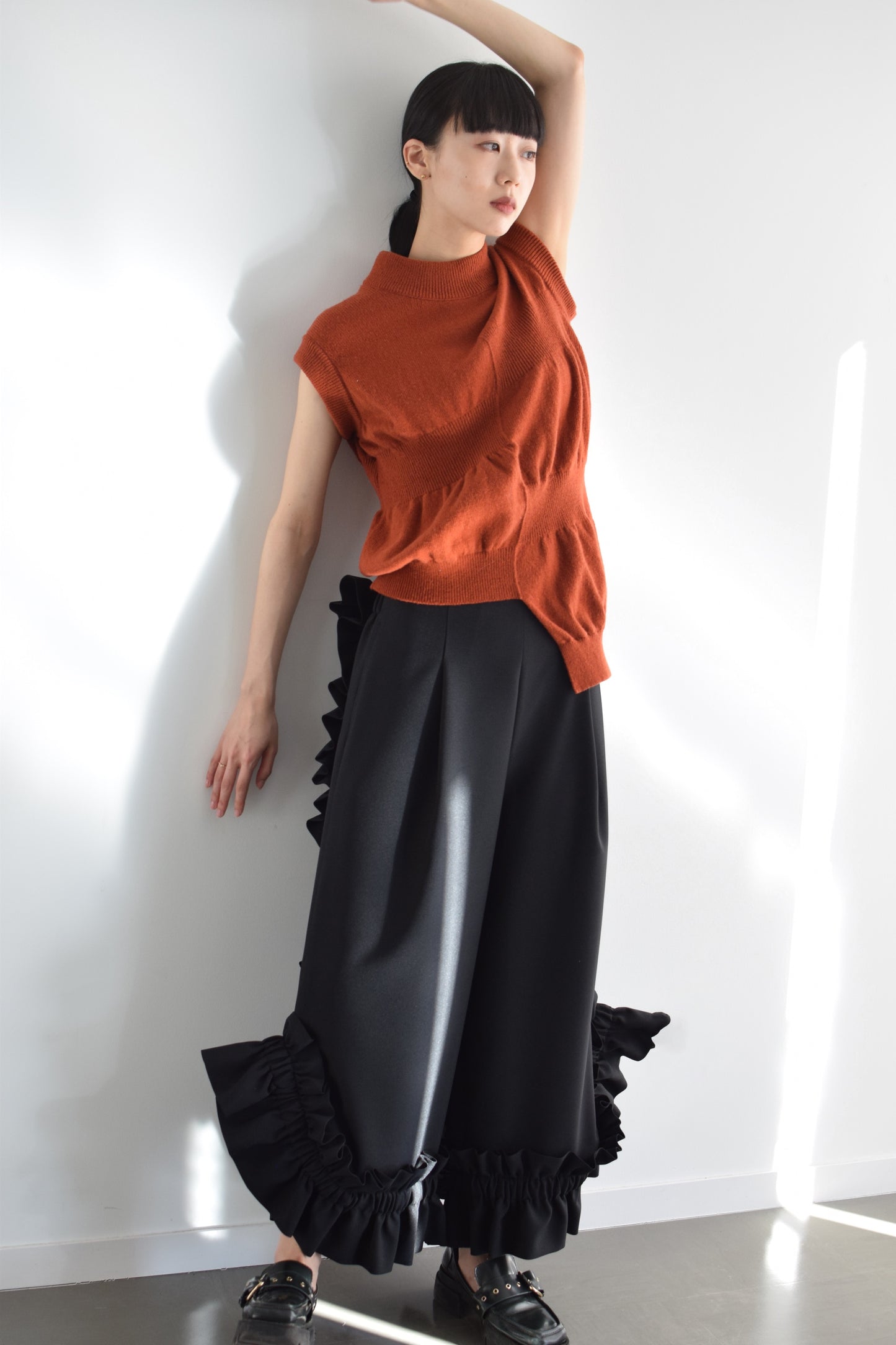 up-and-down knit vest
