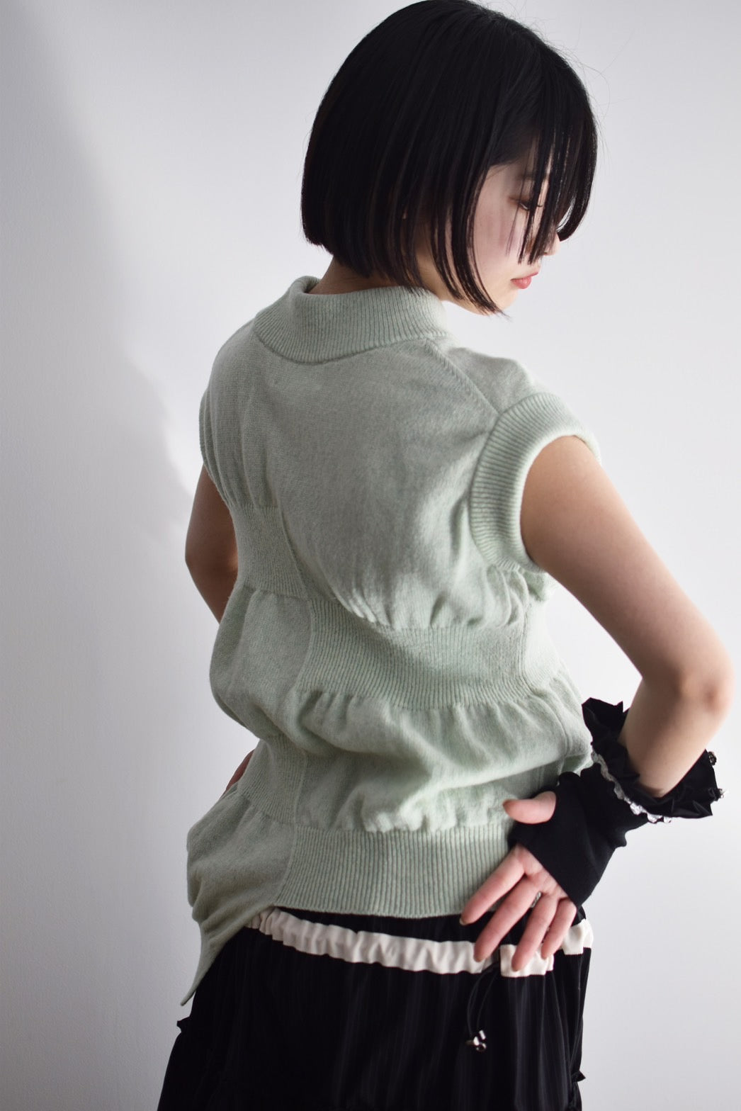 up-and-down knit vest