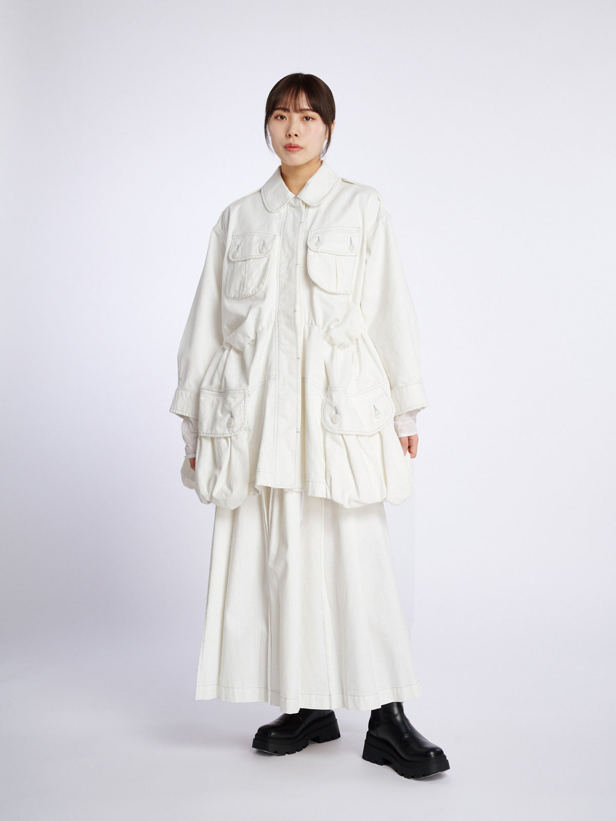 look-forward skirt