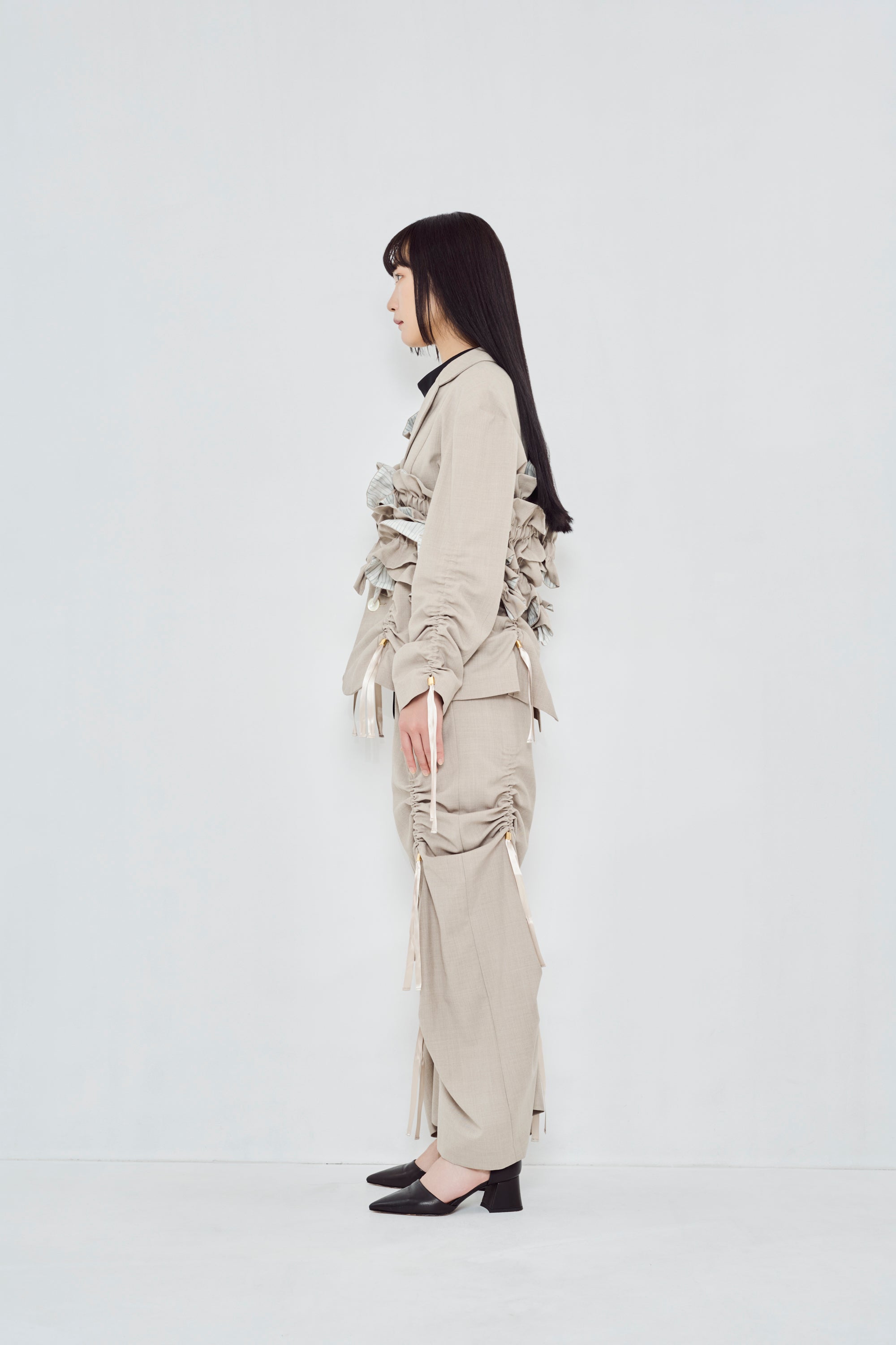 HOWDY 2way frill gilet フリルジレ jimmy frill vest – HOUGA