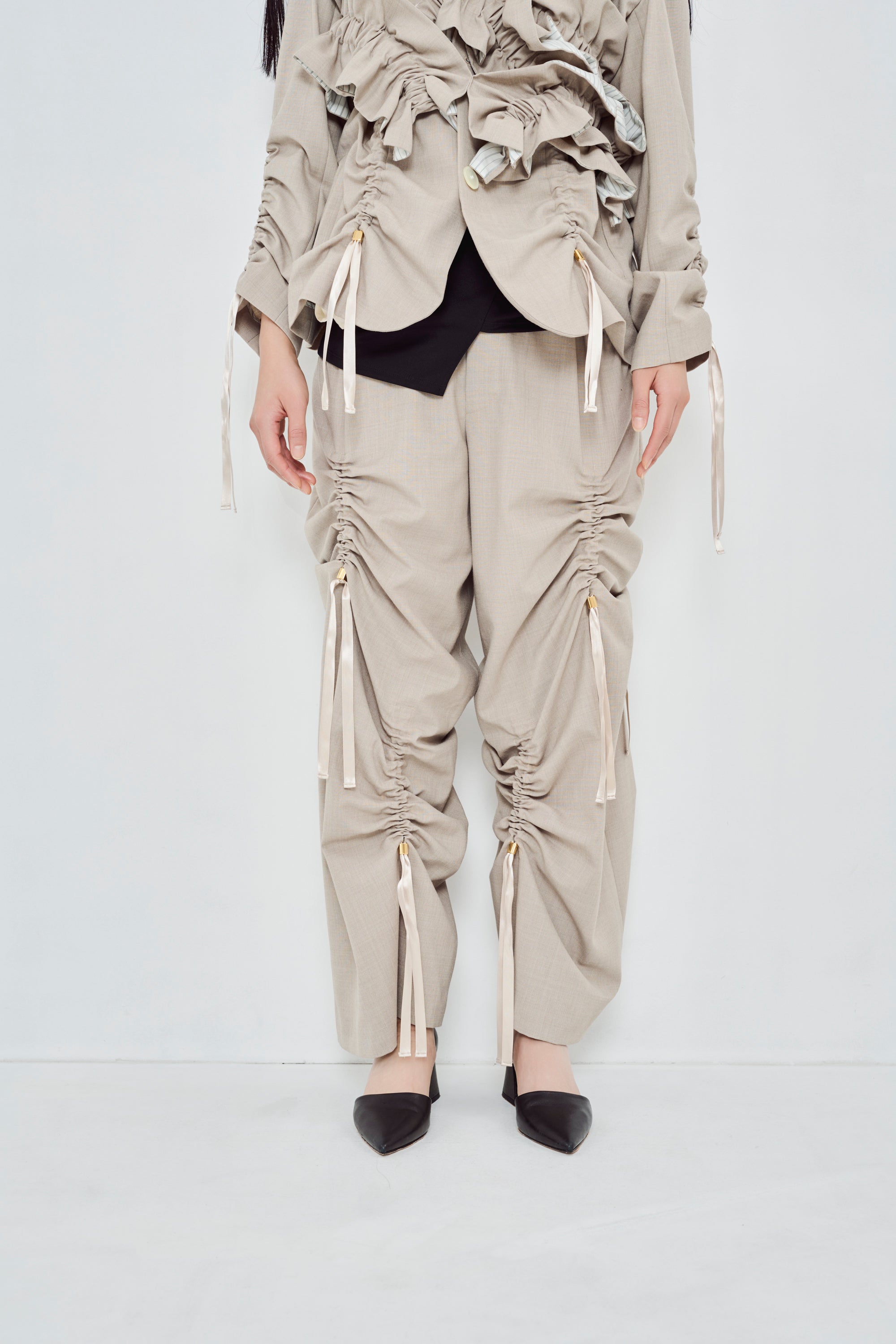 パンツ HeiseiLogobuggybalnDenimbrown M pants M Heisei Logo Buggy Ballon Denim Pants – YZ