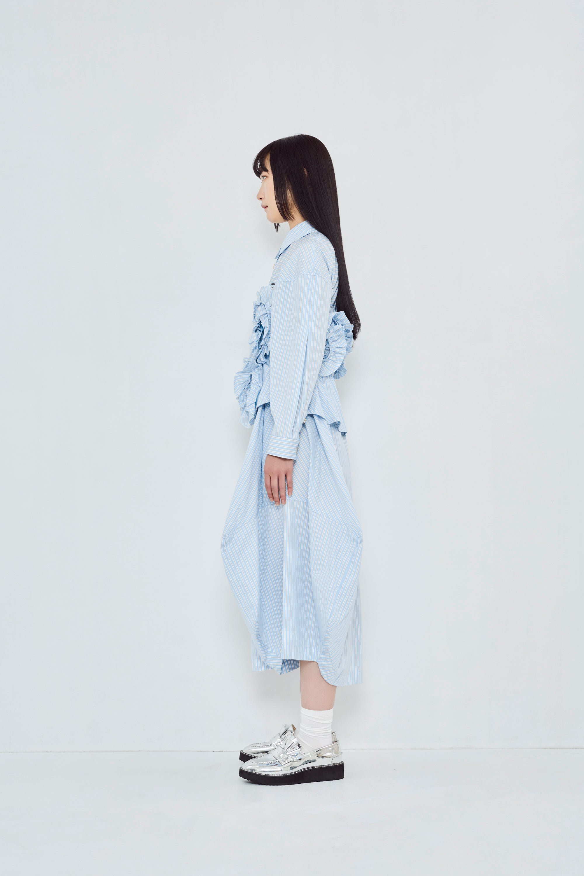 aqua frill bustier – HOUGA