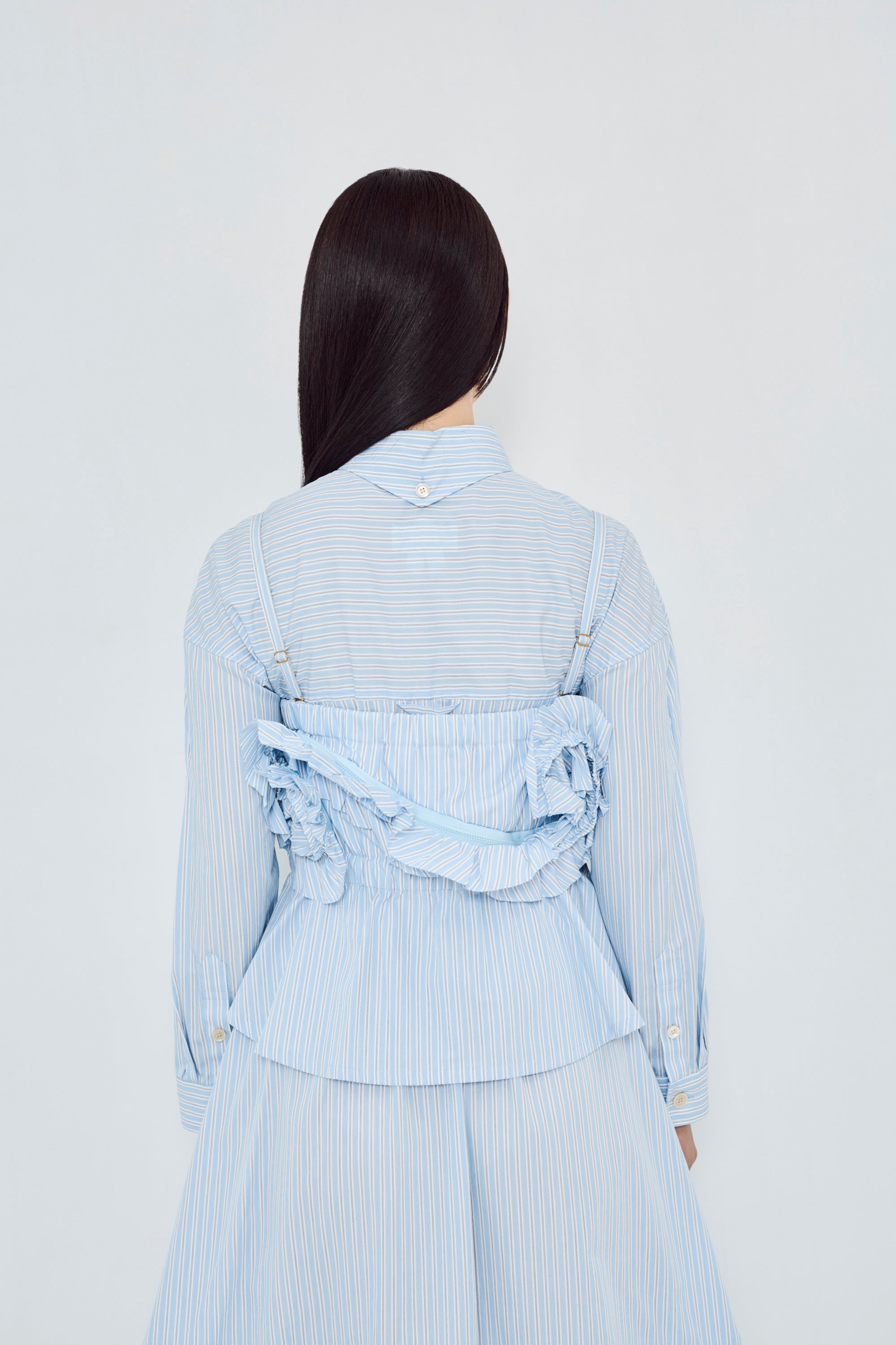 aqua frill bustier – HOUGA