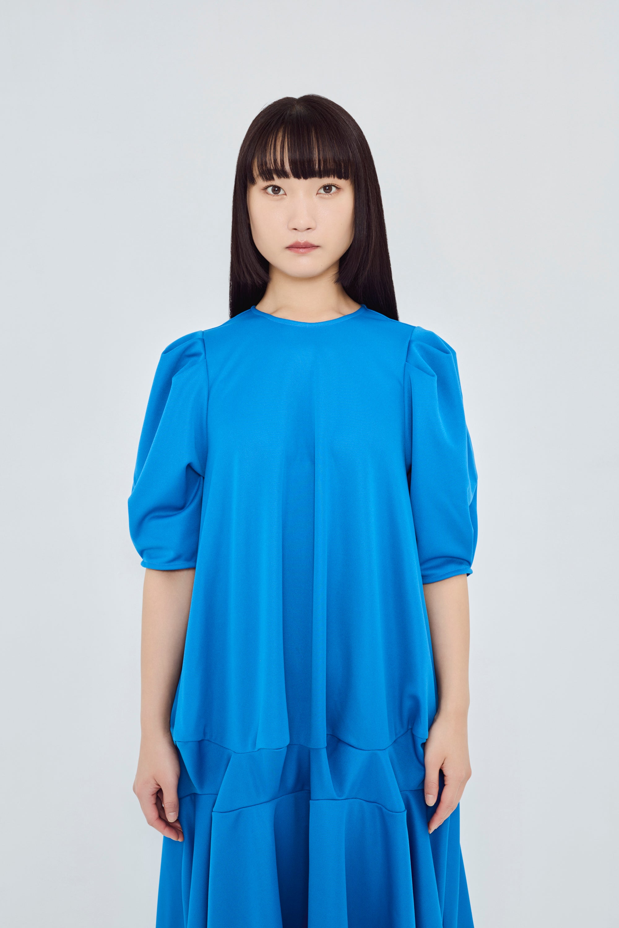 【HOUGA】 garden dress Boho Print Puff Sleeve Loose Maxi Dress – JardinVue