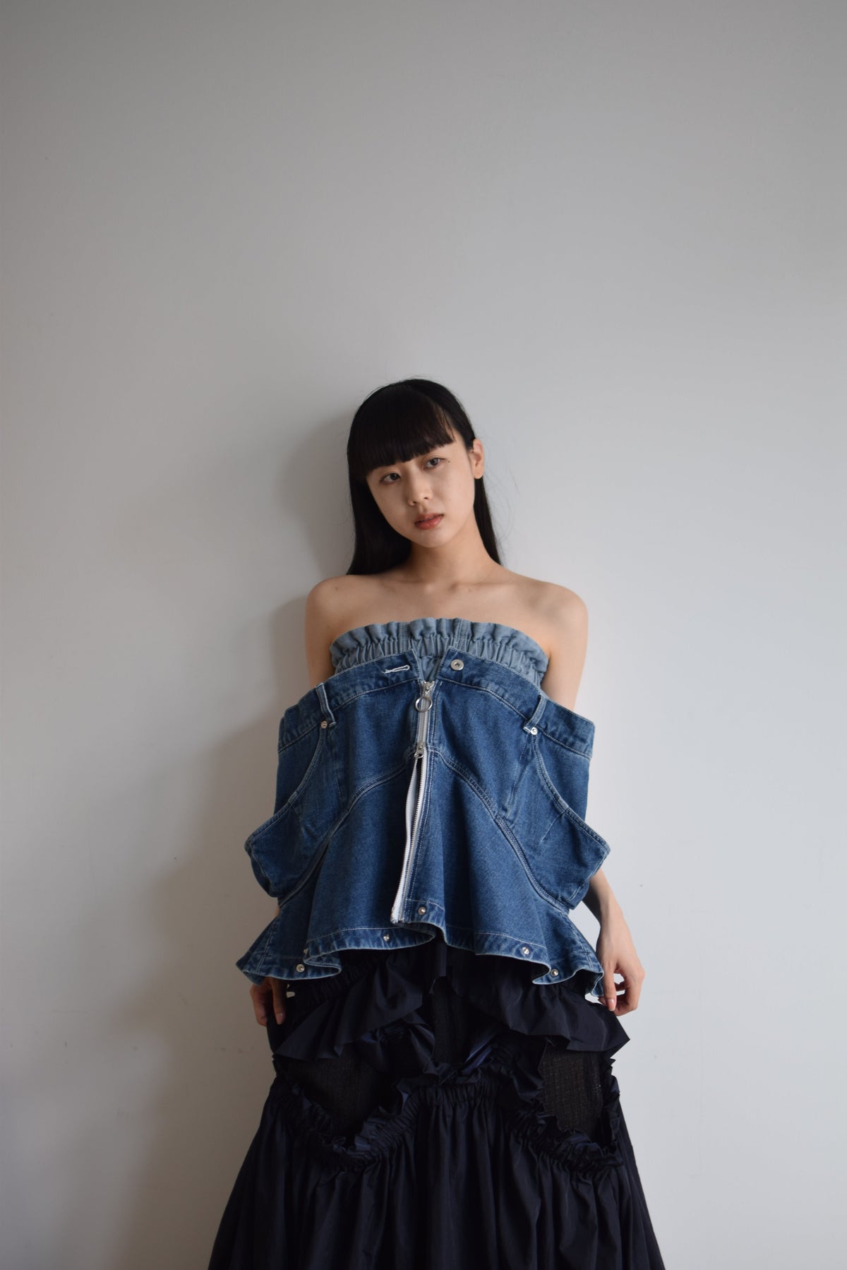 jean skirt tops (Limited Color)