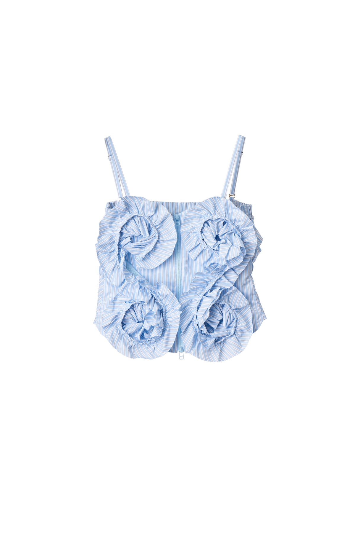 aqua frill bustier