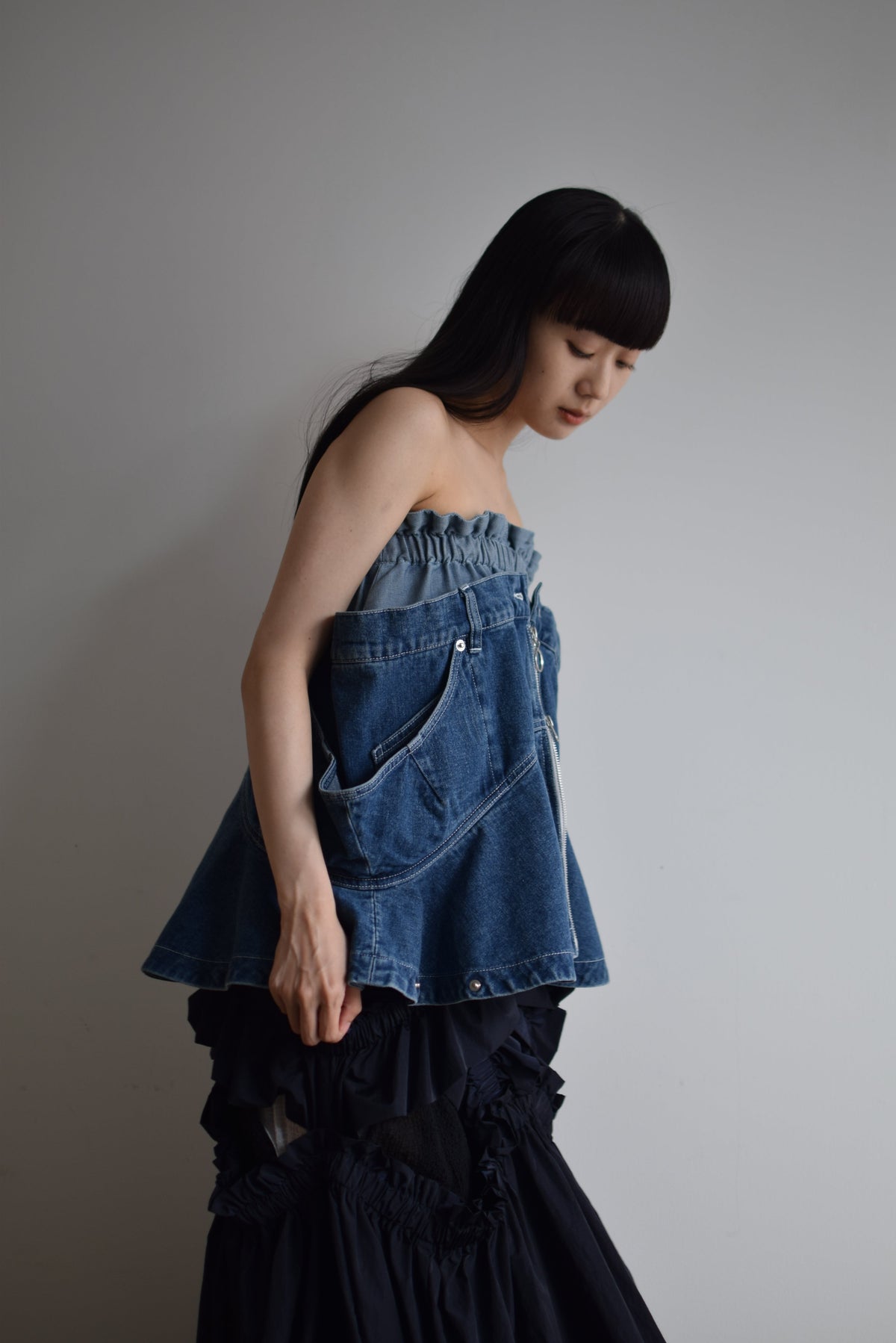 jean skirt tops (Limited Color)