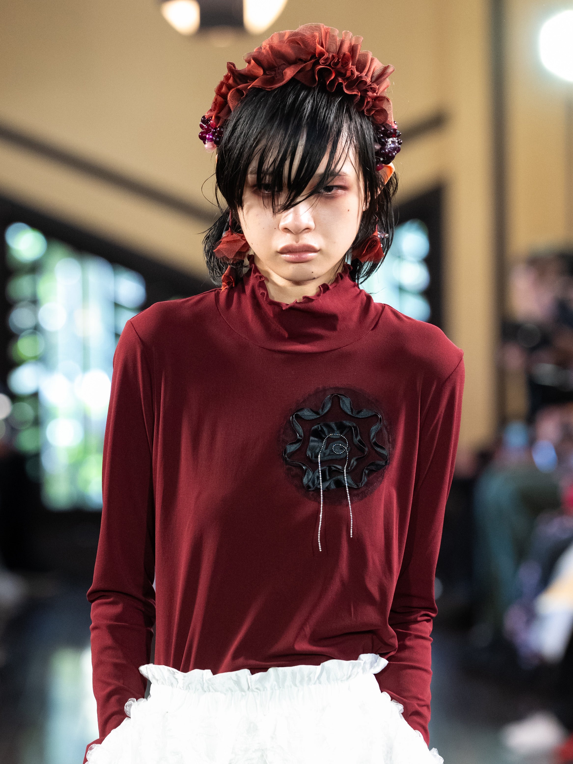 【美品】tegara ヘッドドレス レースチュールヘッドドレス《LAFARYオリジナル》- LAFARY ONLINE