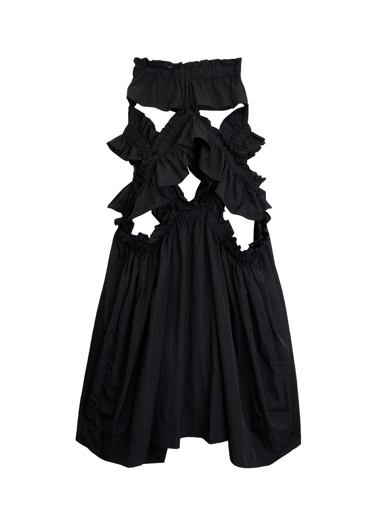 【HOUGA】kiki frill dress（Black） kiki frill dress – HOUGA