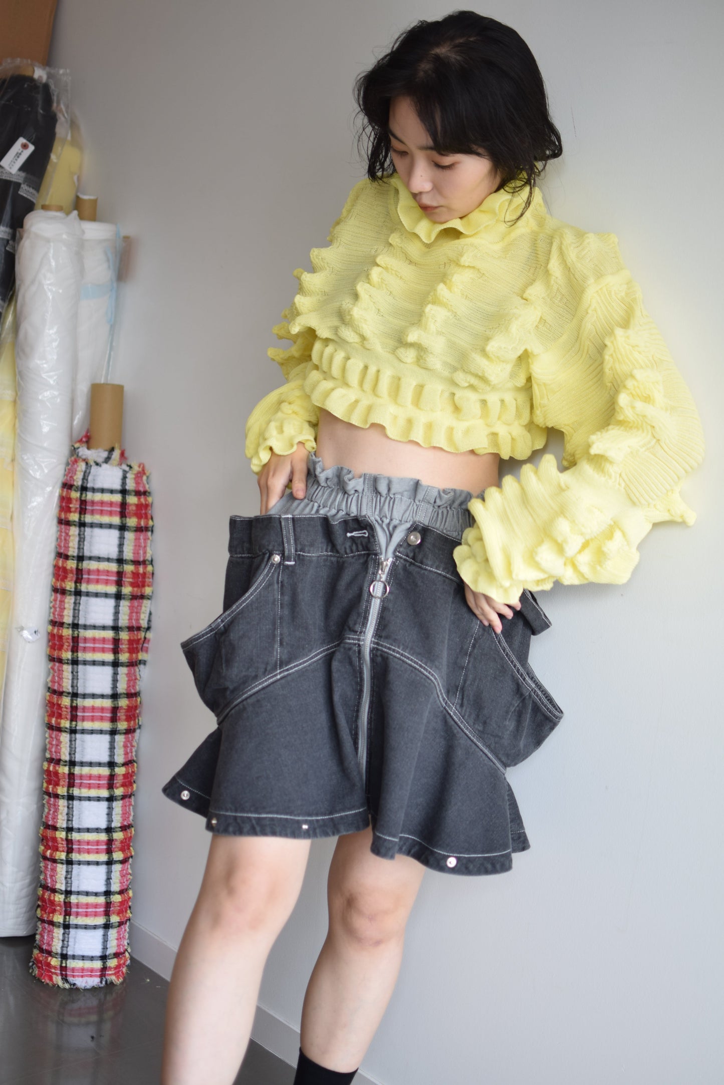 jean skirt tops (Limited Color)