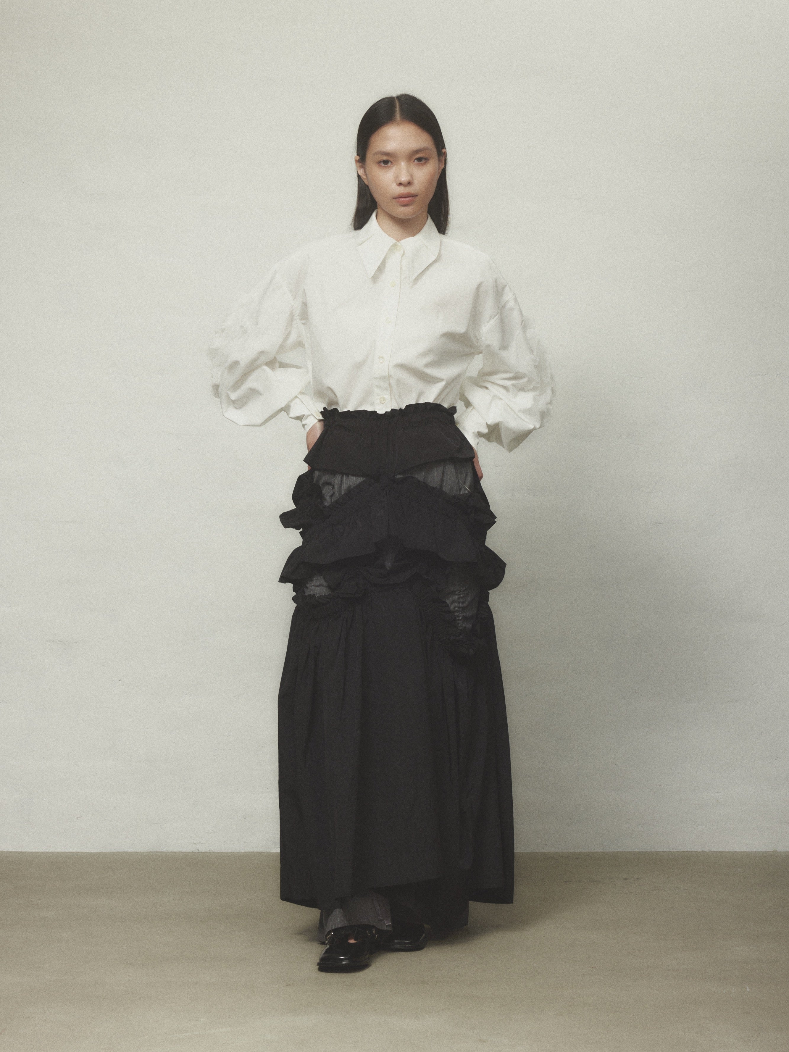 【HOUGA】kiki frill dress（Black） kiki frill dress – HOUGA