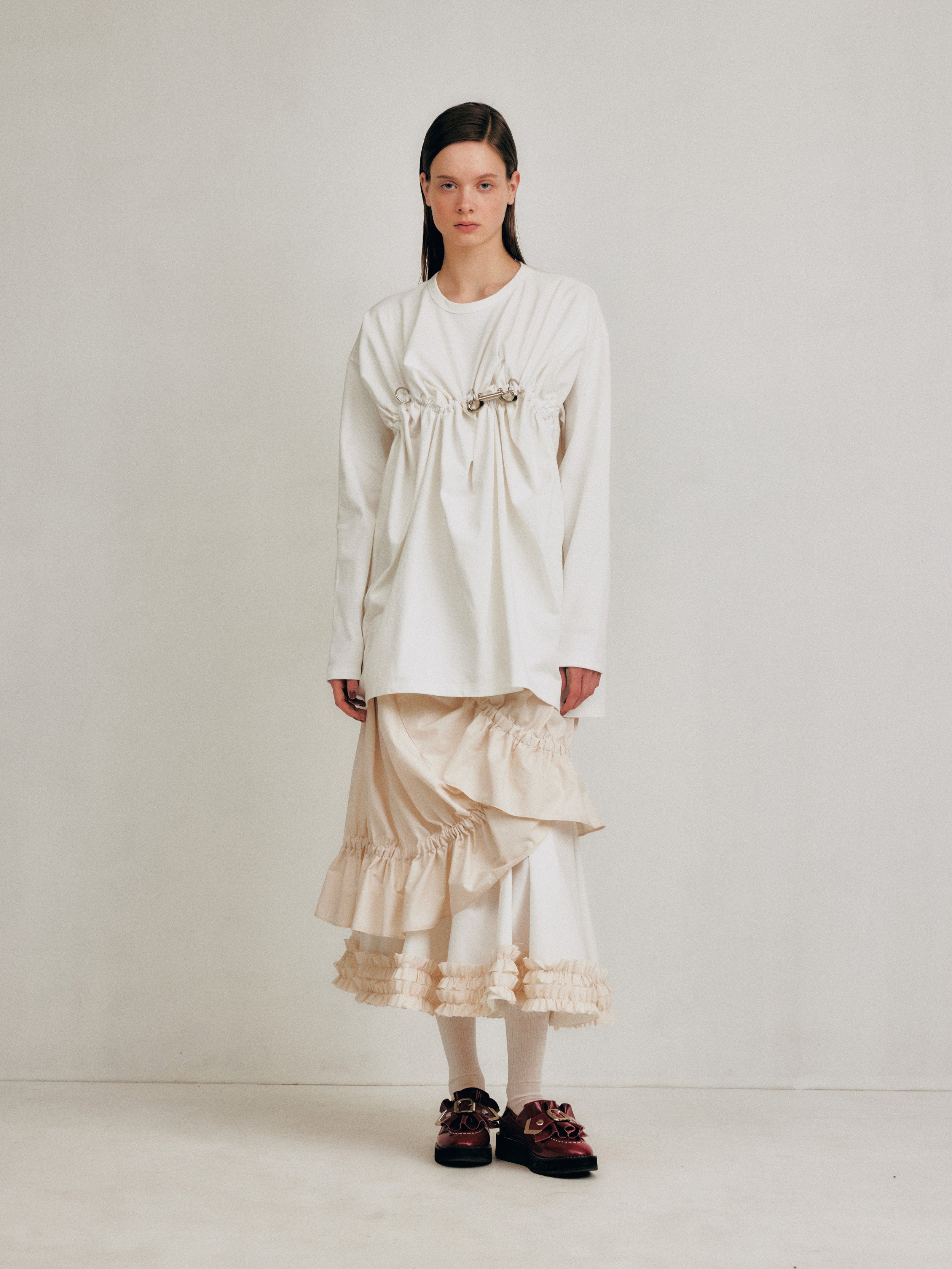 ホウガ houga pixie skirt dress White pixie skirt dress – HOUGA