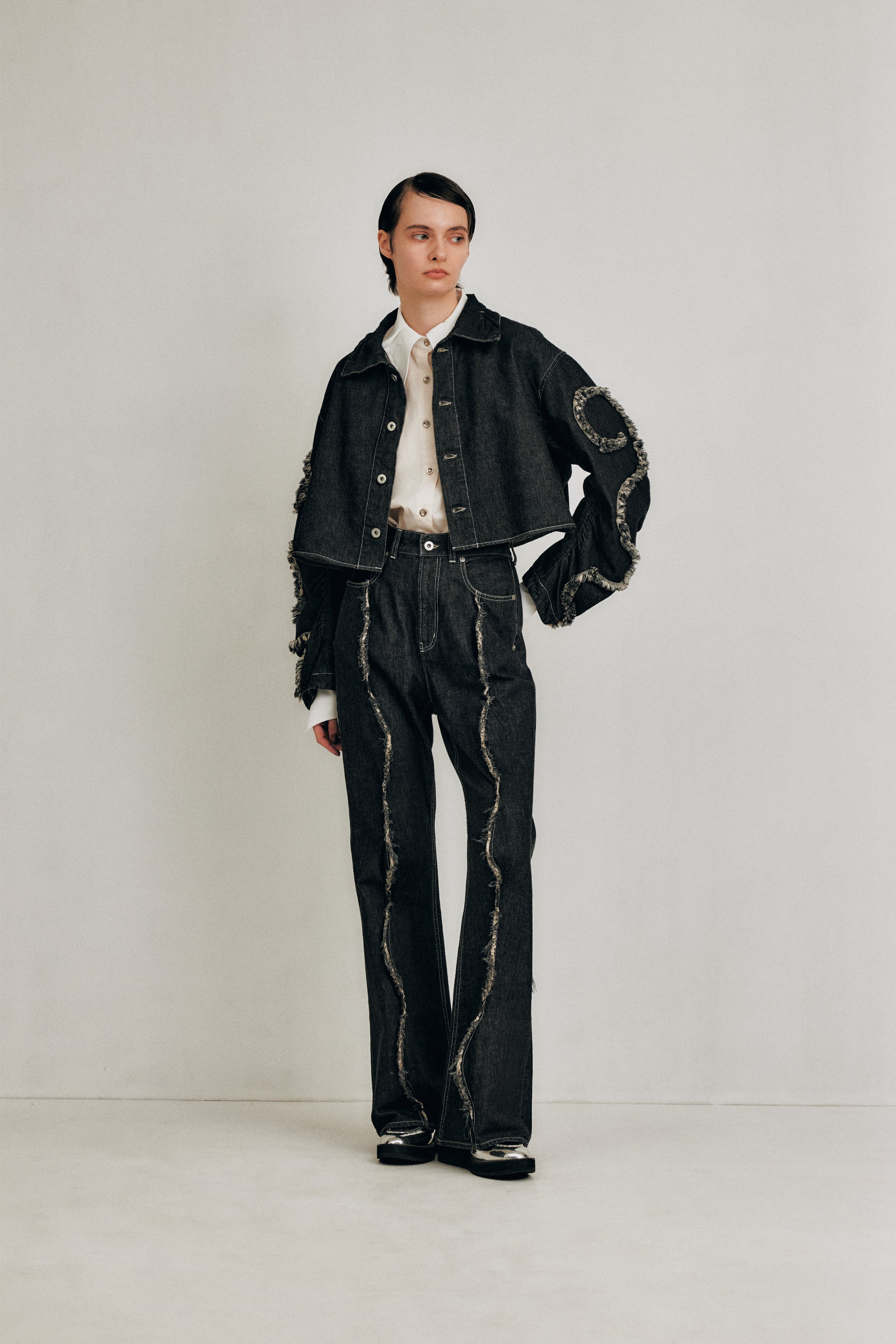 あずき　HOUGA　ホウガ　jean jacket　デニム HOUGA（ホウガ）の「【HOUGA/ホウガ】jean jacket（デニム