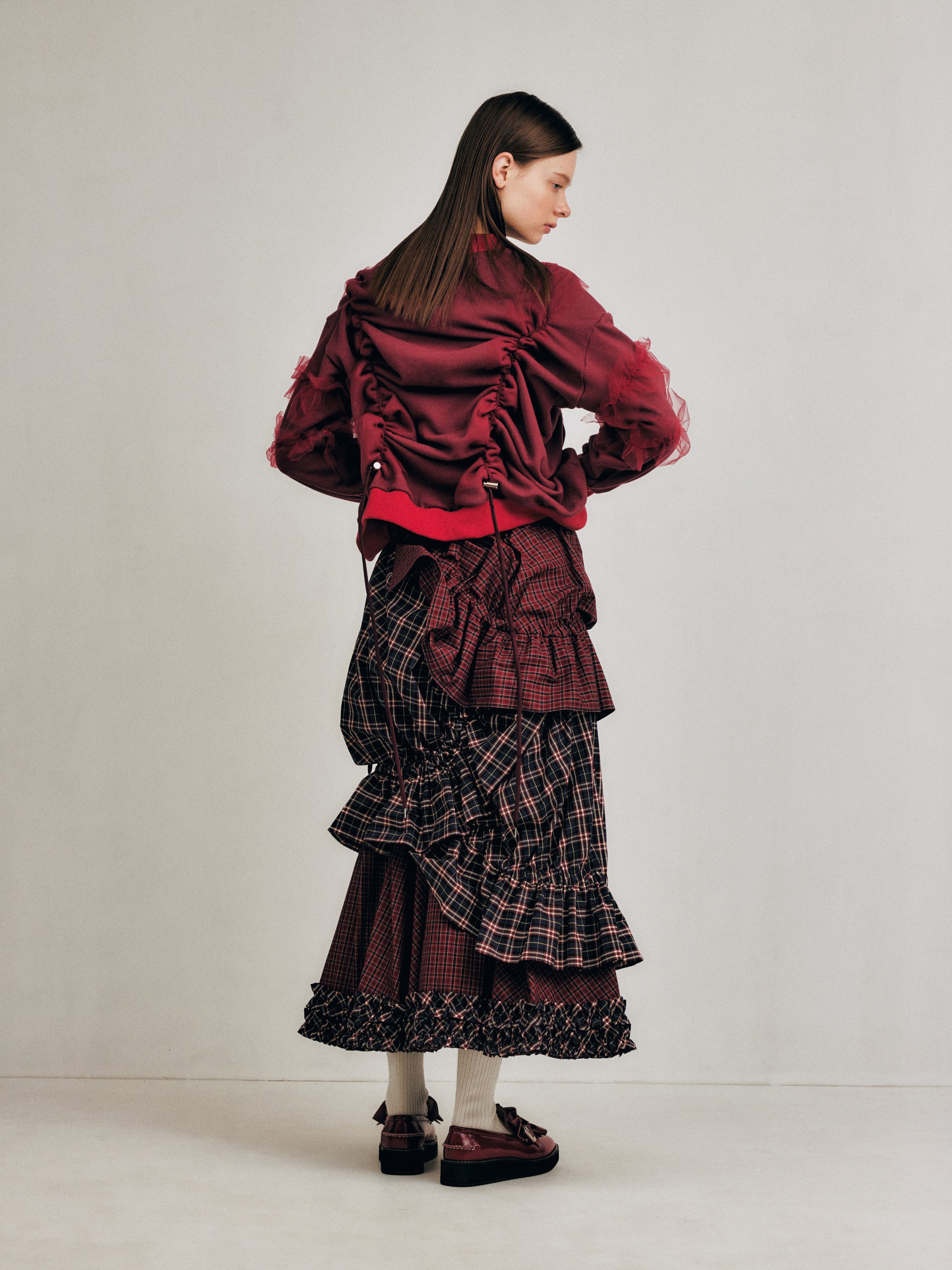 [TREEMINGBIRD] Pleated Cover-up Dress /追跡付 Pleated Cover-up Dress [ Black ] - TREEMINGBIRD
