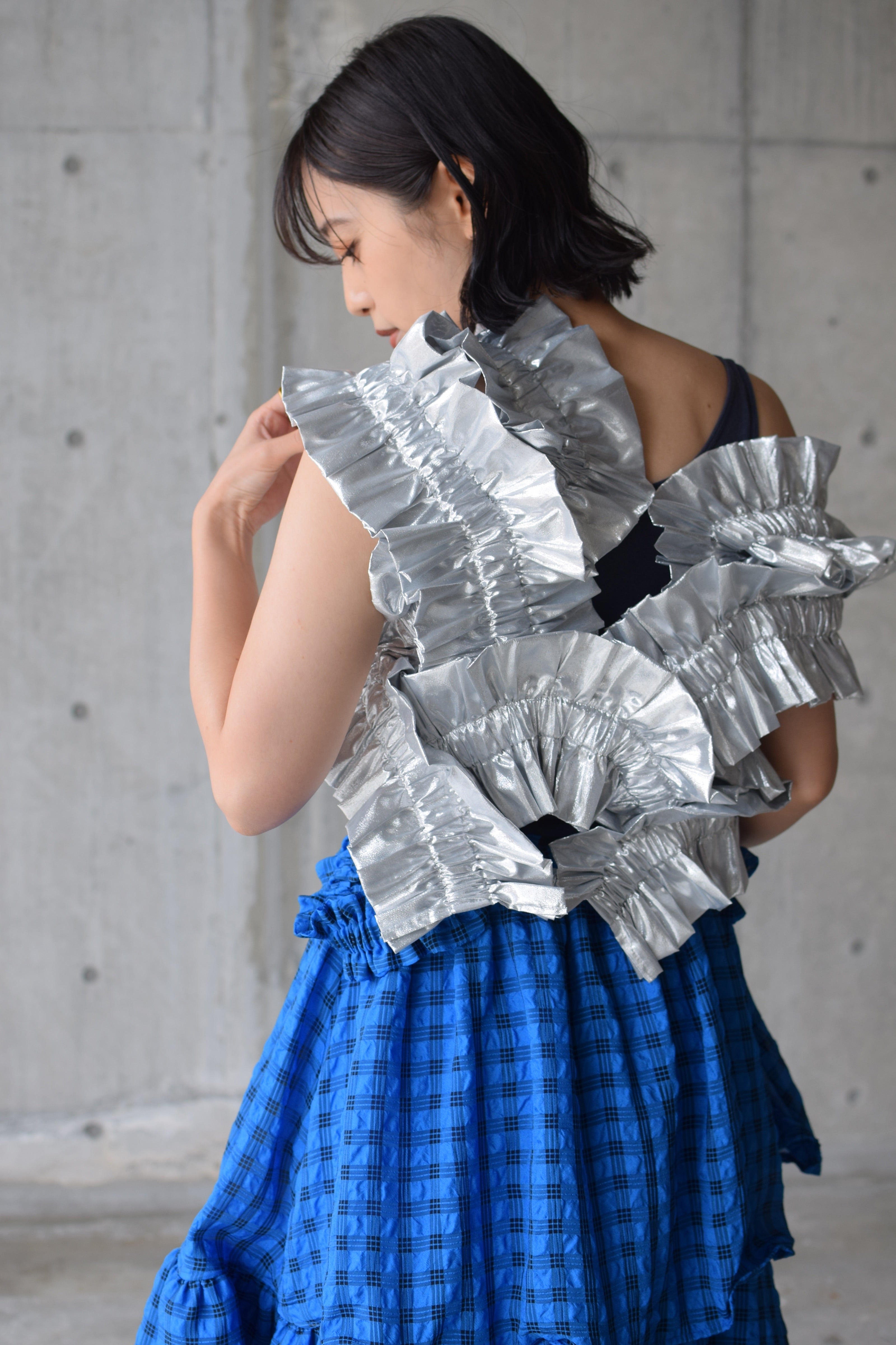 HOUGAのkikifHOUGA kiki frill vest - ベスト/ジレ